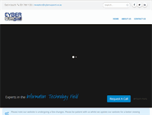 Tablet Screenshot of cybersupport.co.za